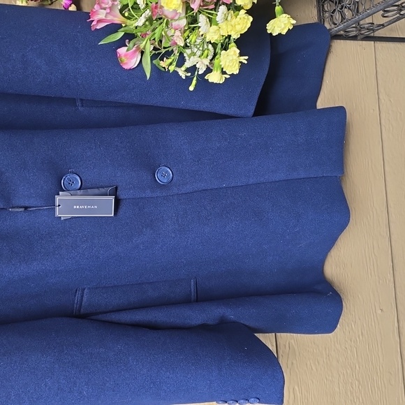 Braveman Men's Wool Pea Coat Overcoat Xxxl New - Picture 3 of 8